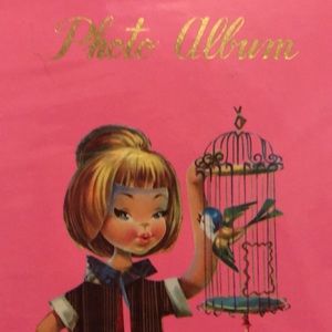 ADORABLE Vintage 60’s or 70’s Pink Photo Album